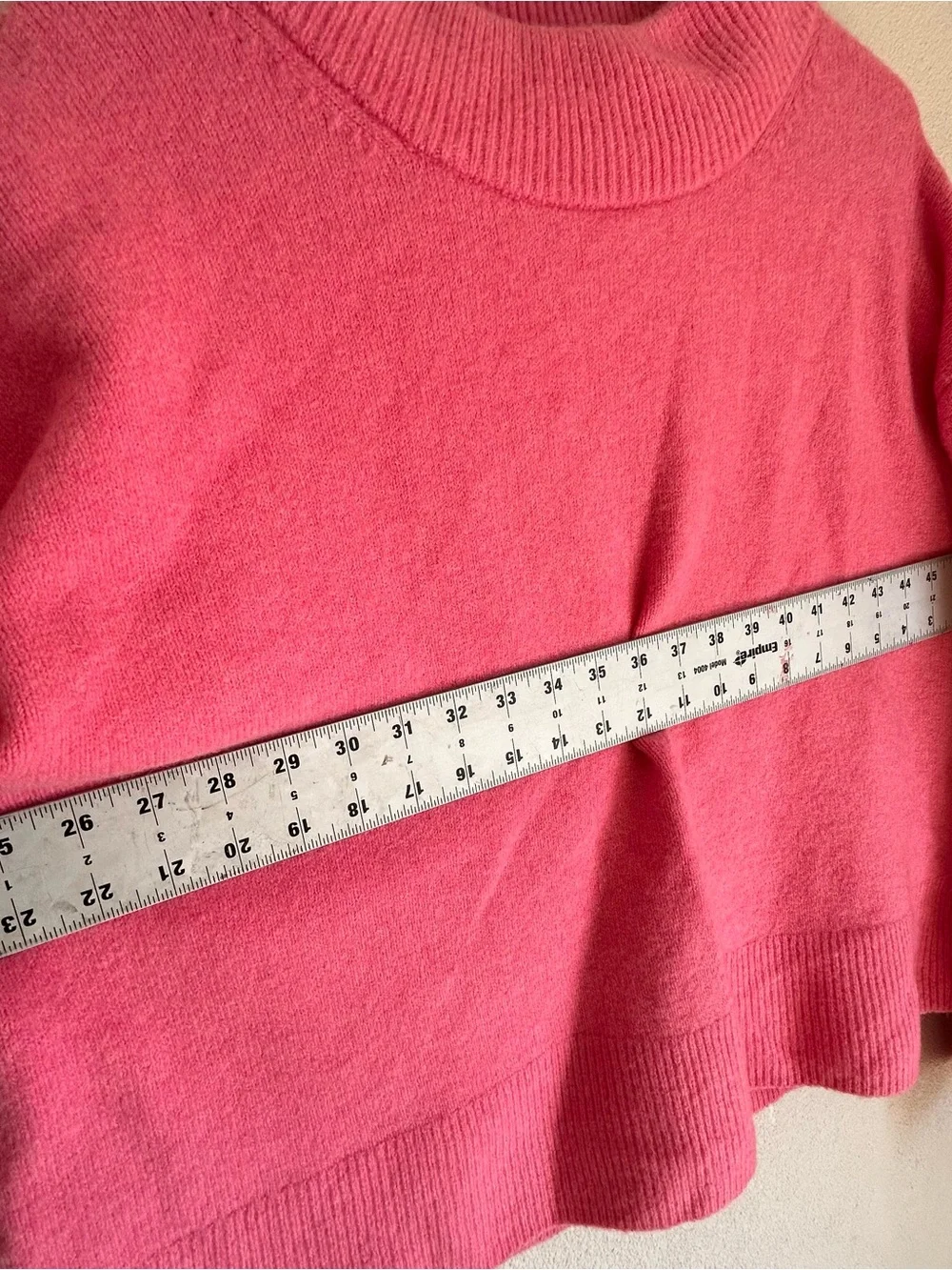 New J Crew Womens XL Pink Alpaca Wool Blend Wide Sleeve Sweater